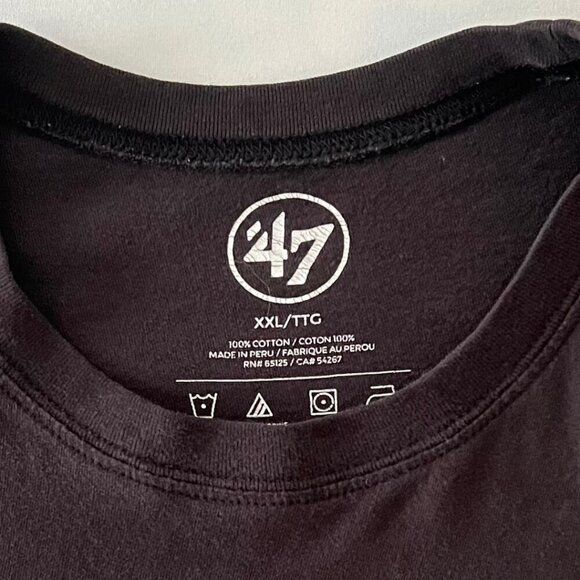 '47 NFL Raiders Black Logo T-Shirt XXL - Picture 5 of 5